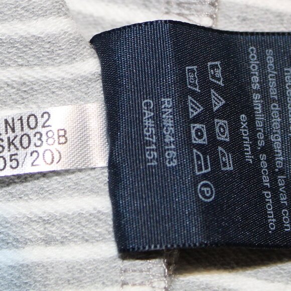 Tommy Hilfiger Women's Gray & White Striped Double-Breasted Blazer Jacket Size M - Picture 7 of 11